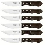 Tramontina Steakmesser JUMBO, 6 St&uuml;ck, Edelstahl, Holzgriff FSC,...