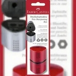 Faber Castell Dreifachspitzdose Dreikant Grip 2001 blau/rot