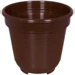 Geli Blumentopf Standard &Oslash; 10 cm braun Pflanztopf Kunststoff frostfest