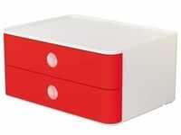HAN Schubladenbox SMART-BOX 2 Laden weiß/rot