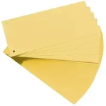 Herlitz Trennstreifen 10,5 x 24cm Kraftkarton, durchgef&auml;rbt und gelocht 100 St&uuml;ck