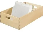 HAN Karteitrog 1005-0 DIN A5 quer max. 1.500Karten Holz natur