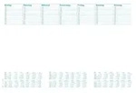 RNK Schreibunterlage, 480x330mm, Blanko/Kalendarium, 30 Blatt