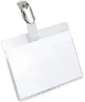 DURABLE Namensschilder Clip 9,5 x 7,5 cm PVC (Polyvinylchlorid) 25 St&uuml;ck