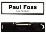 Durable Namensschilder Clip-Card mit Plattennadel schwarz 17x67mm VE=25 St&uuml;ck