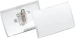 DURABLE Click-Fold Namensschilder Kombiklemme 4 x 7,5 cm Kunststoff 25 St&uuml;ck