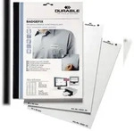 Durable 8333 02 Selbstklebe-Namensschild BADGEFIX, Acetatseide, wei&szlig;, 60 x 30 mm,
