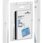 Durable Namensschild 60x90mm tr 5St mit Clip in SB Verpackung