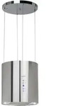Klarstein Barett Inselabzugshaube &Oslash;35cm Umluft 558 m3/h LED Aktivkohlefilter