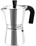 Monix M620009 Manuelle Kaffeemaschine Moka Kanne Aluminium