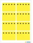 Herma 3771 Tiefk&uuml;hletiketten gelb 26x40 mm Eiskristalle 48 St.
