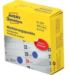 AVERY Zweckform Markierungspunkte, 10 mm, blau, Spender