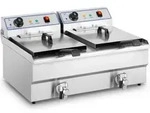 Royal Catering Elektro-Doppel-Fritteuse - 2 x 16 L - 12 000 W - 400 V -...