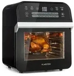 Klarstein AeroVital Cube Hei&szlig;luftfritteuse 1600W 12l Timer 16 Programme schwarz
