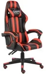 vidaXL Gaming-Stuhl Schwarz und Rot Kunstleder