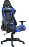 vidaXL Gaming-Stuhl Drehbar Blau PVC