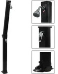 vidaXL Solardusche Klappbar Schwarz 214 cm 23 L