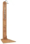 vidaXL Gartendusche Teak Massiv 70 x 75 x 204 cm