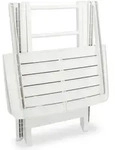 vidaXL 3-tlg. Bistro-Set Klappbar Kunststoff 341 : Farbe - Weiss