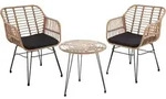 tectake Rattan Sitzgruppe Molfetta 2 Personen - UV-best&auml;ndiger Polyrattan