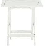 vidaXL Bistrotisch Wei&szlig; 46x46x47 cm Akazie Massivholz