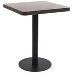 vidaXL Bistrotisch Dunkelbraun 60x60 cm MDF