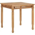 vidaXL Garten-Esstisch 80x80x80 cm Massivholz Teak