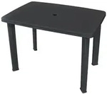 vidaXL Gartentisch Anthrazit 101x68x72 cm Kunststoff