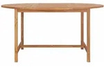 vidaXL Gartentisch 150 x 76 cm Massivholz Teak