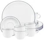 Seltmann Weiden Compact Blaurand Kaffeeservice 18tlg.