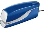 Leitz NeXXt Elektrisches Heftger&auml;t 5532 Halbstreifen 10 Blatt Blau E1 Kunststoff,