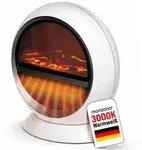 Deuba Heizl&uuml;fter elektrisch Elektrokamin mit 2 Heizstufen