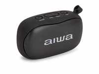 Aiwa BS-110BK Mini Bluetooth Lautsprecher mit Karabiner 10W HyperBass Musik Box