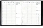 QUO VADIS Wochenkalender Eurequart, Impala, schwarz, 12 Monate: Januar bis...