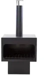 RedFire Premium Gartenkamin Jersey XL Schwarz 118 cm