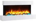 BALDERIA Ignis Elektrokamin, Elektrischer Wandkamin, LED Flammeneffekt, Heizung,