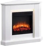 BALDERIA Candela Elektrokamin, Elektrischer Eckkamin, LED Flammeneffekt, Heizung,