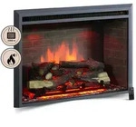 BALDERIA Calida 30,Elektrokamin, Elektrischer Einbaukamin, LED Flammeneffekt, Heizung