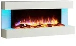 BALDERIA Helia Elektrokamin, Elektrischer Wandkamin, LED Flammeneffekt, Heizung,