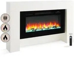 BALDERIA Herkules Elektrokamin, Elektrischer Standkamin, LED Flammeneffekt, Heizung,