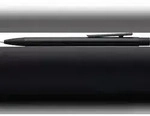 Kugelschreiber NEO Slim matt schwarz, mit gefedertem Clip,