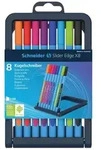 Schneider Biros Slider Edge XB, stapelbare Box mit 8 St&uuml;ck in sortierten Farben