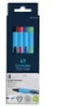 SCHNEIDER 4er-Pack Kugelschreiber SLIDER EDGE mit Kappe, breiter Spitze und