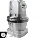 Syntrox Germany K&uuml;chenmaschine & Knetmaschine Vinde mit Edelstahl-Beh&auml;lter Silber