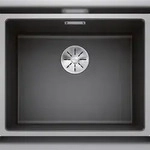 BLANCO GmbH + Co KG BLANCO SUBLINE 500-IF SteelFrame Flachrandsp&uuml;le, SILGRANIT,