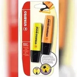 Textmarker - STABILO BOSS ORIGINAL - 2er Pack - gelb, orange