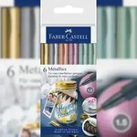 Faber-Castell Metallics Marker 6er in Kartonetui
