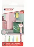 edding Lack-/Paintmarker 751 Rundspitze 1-2mm Pastellfarben: gelb, blau, rosa, gr&uuml;n