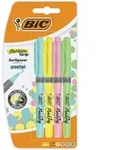 Bic Textmarker Highlighter Grip Pastell, Blisterpackung mit 4 St&uuml;ck in...