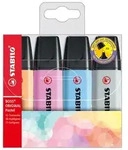 STABILO 70/4-4 STABILO Textmarker BOSS ORIGINAL Pastel, 4er PET-Etui